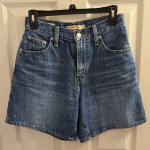 Levi's Womens High Baggy Denim Shorts Size 26